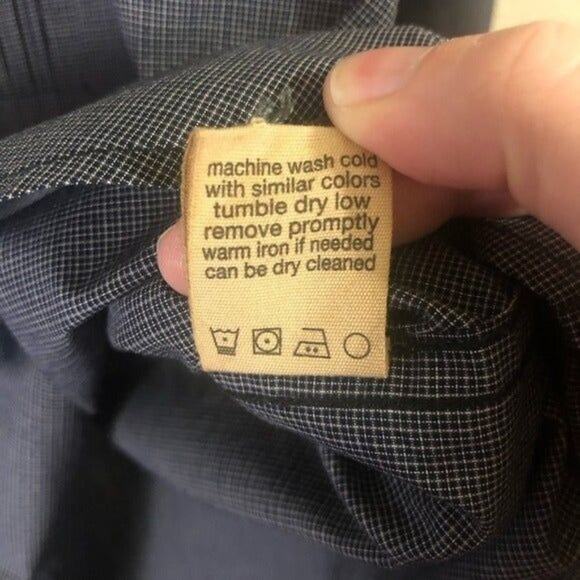 John Varvatos blue dress‎ shirt medium - Picture 5 of 7